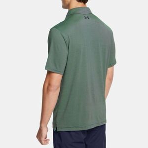 Under Armour UA Playoff sage green stretch golf Polo performance Shirt XL